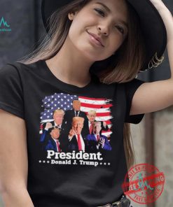 President Donald J Trump Photo Montage Support For Donald Trump To Make America Great Again T shirt