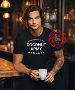 Proud Member Of The Coconut Army Kamala Harris Ladies Boyfriend Shirt