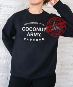 Proud Member Of The Coconut Army Kamala Harris Ladies Boyfriend Shirt