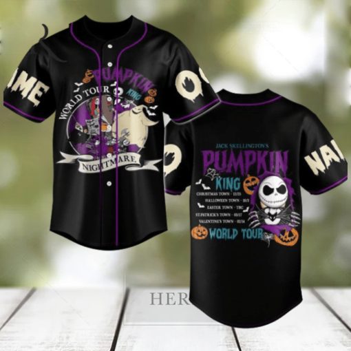 Pumpkin World Tour 2024 Custom Baseball Jersey