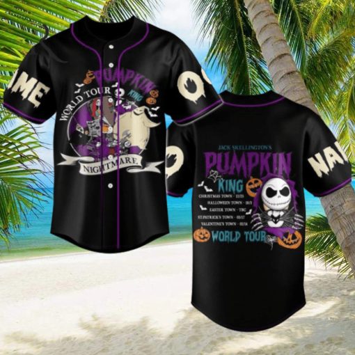 Pumpkin World Tour 2024 Custom Baseball Jersey