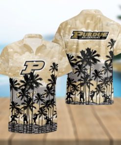 Purdue Boilermakers Palms Tree Hawaiian Shirt