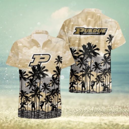 Purdue Boilermakers Palms Tree Hawaiian Shirt