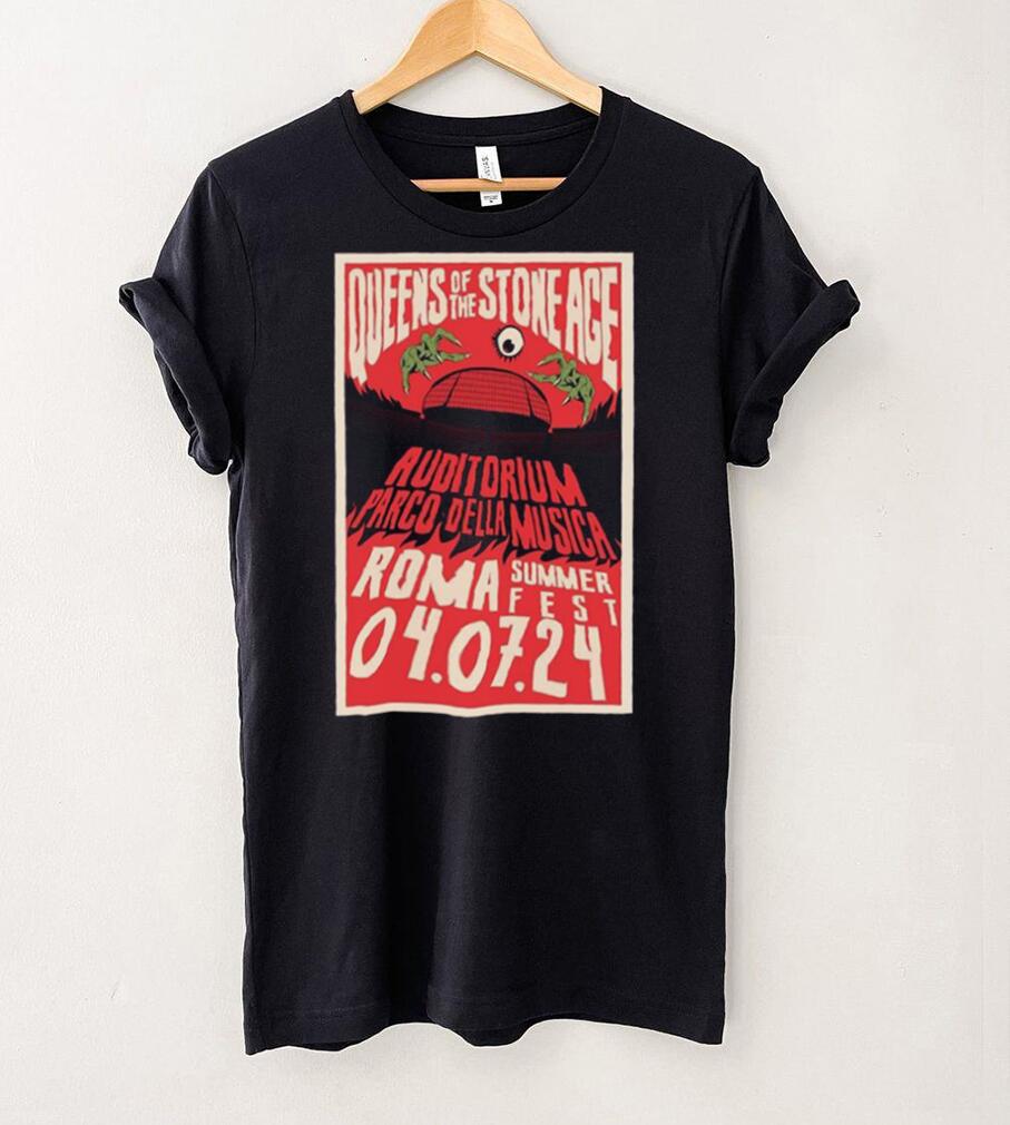 Queens Of The Stone Age Rome Summer Fest 2024 Poster Shirt Queens Of The Stone Age Rome Summer Fest 2024 Poster Shirt