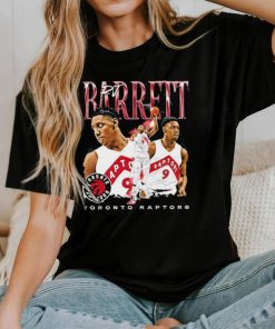 RJ Barrett 9 player Toronto Raptors basketball signature graphic shirt