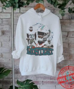 Raheem Mostert Miami Dolphins Inside Leverage Miami Signature T shirt