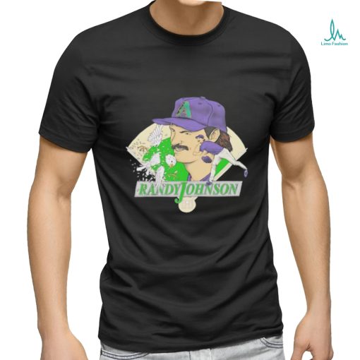 Randy Johnson Arizona Diamondbacks baseball cartoon t shirt