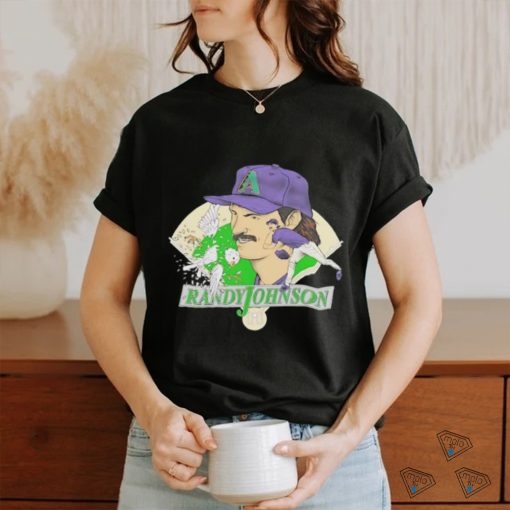 Randy Johnson Arizona Diamondbacks baseball cartoon t shirt