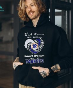 Real women love baseball smart women love the New York Yankees baseball shirt
