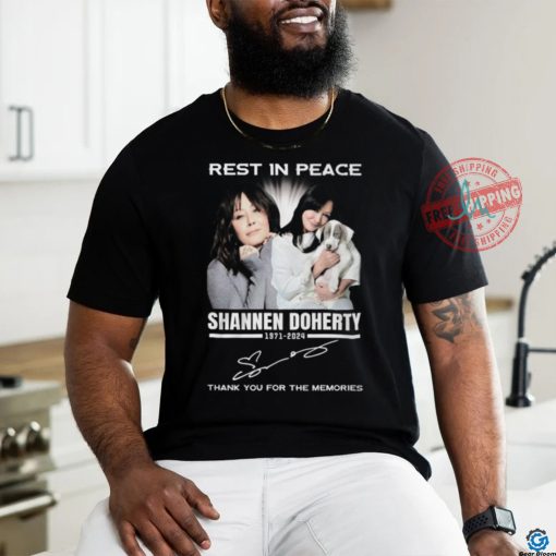 Rest In Peace Shannen Doherty 1971 2024 Thank Yuo For The Memories T Shirt