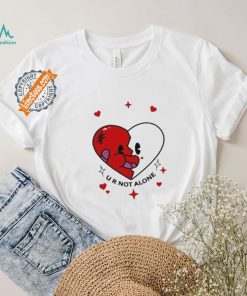 Retro Groovy Heart U R Not Alone shirt