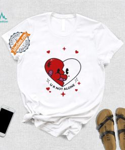 Retro Groovy Heart U R Not Alone shirt