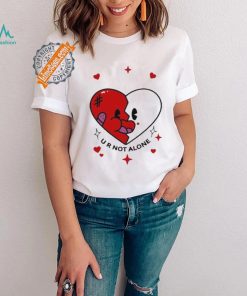 Retro Groovy Heart U R Not Alone shirt