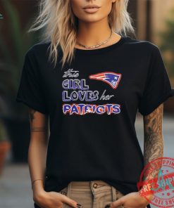 Retro This Girl Loves Her New England Patriots NFL T Shirt