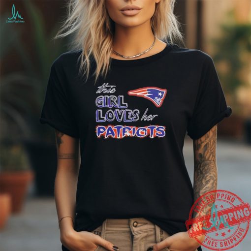 Retro This Girl Loves Her New England Patriots NFL T Shirt