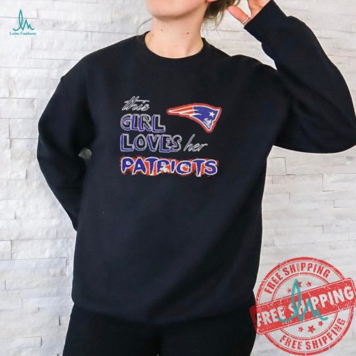 Retro This Girl Loves Her New England Patriots NFL T Shirt