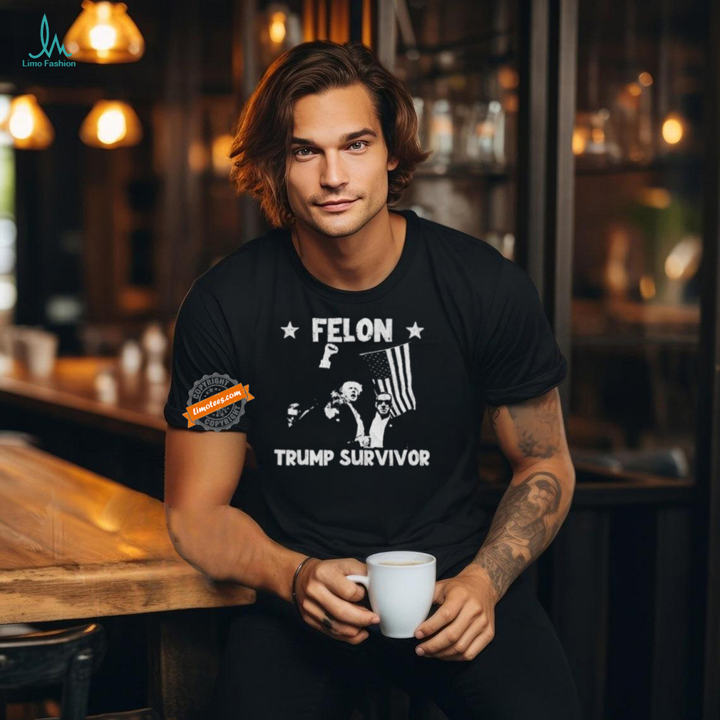 Retro Trump Survivor 2024 American Flag Trump Supporters T Shirt Retro Trump Survivor 2024 American Flag Trump Supporters T Shirt