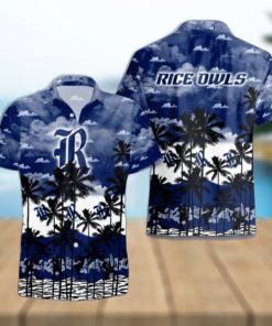 Rice Owls Palms Tree Hawaiian Shirt