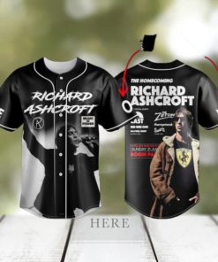 Richard Ashcroft The Homecoming Show At Robin Park Custom Baseball Jersey