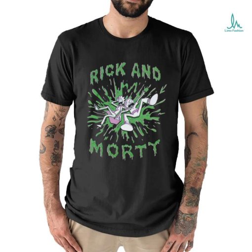 Rick And Morty Green Splat T Shirt