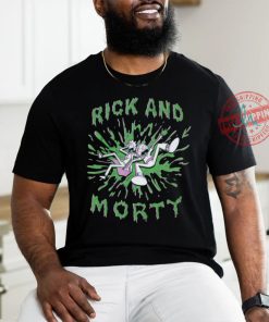 Rick And Morty Green Splat T Shirt