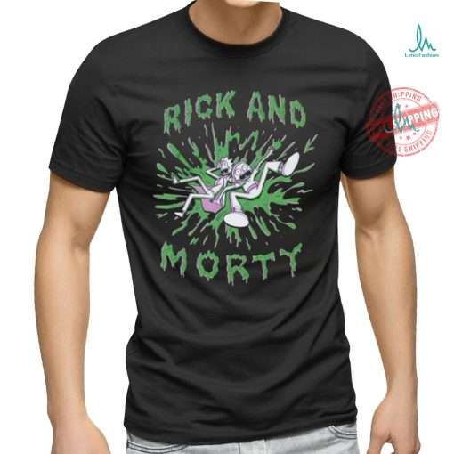 Rick And Morty Green Splat T Shirt