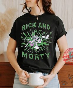 Rick And Morty Green Splat T Shirt