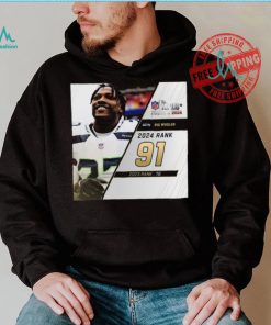 Riq Woolen Rank 91 The NFL Top 100 Players Of 2024 T Shirt