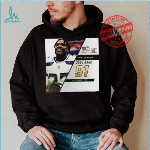 Riq Woolen Rank 91 The NFL Top 100 Players Of 2024 T Shirt