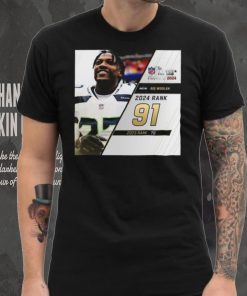 Riq Woolen Rank 91 The NFL Top 100 Players Of 2024 T Shirt