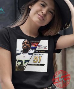 Riq Woolen Rank 91 The NFL Top 100 Players Of 2024 T Shirt