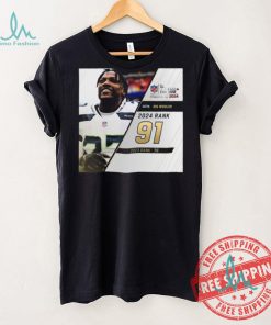 Riq Woolen Rank 91 The NFL Top 100 Players Of 2024 T Shirt