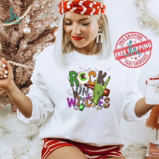 Rock On Witches Halloween shirt