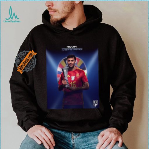 Rodri Euro 2024 Player of the Tournament Shirt