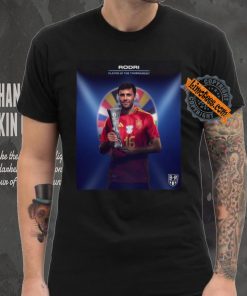 Rodri Euro 2024 Player of the Tournament Shirt