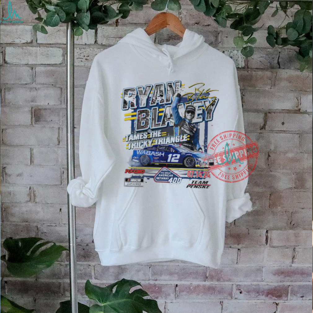 Ryan Blaney Tames The Tricky Triangle 2024 The Great American Getaway 400 Race Winner shirt Ryan Blaney Tames The Tricky Triangle 2024 The Great American Getaway 400 Race Winner shirt