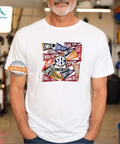 SEC pennants 16 teams shirt