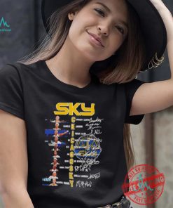 SKY Chicago Sky basketball women’s all team signatures shirt