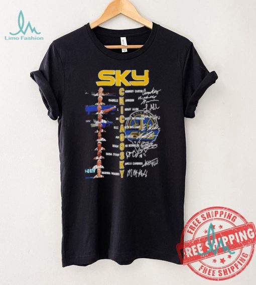 SKY Chicago Sky basketball women’s all team signatures shirt