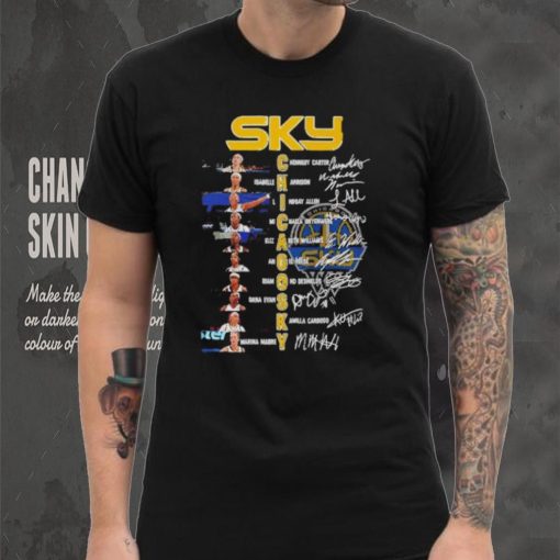 SKY Chicago Sky basketball women’s all team signatures shirt