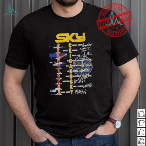 SKY Chicago Sky basketball women’s all team signatures shirt