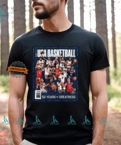 SLAM Presents USA Basketball Is Celebrating 50 Years Of Greatness 2024 Paris Olympics Unisex T Shirt