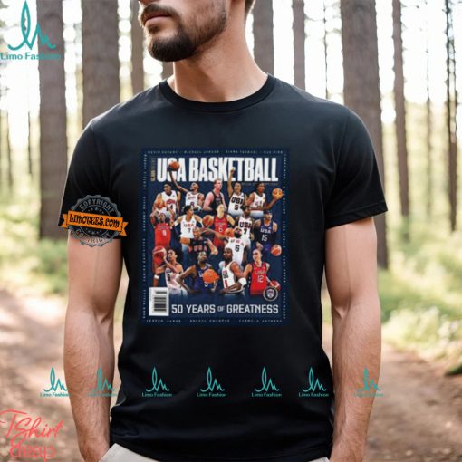 SLAM Presents USA Basketball Is Celebrating 50 Years Of Greatness 2024 Paris Olympics Unisex T Shirt