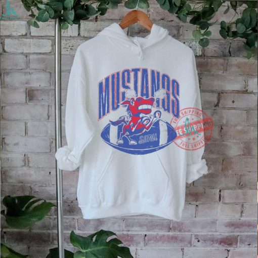 SMU Mustangs Football Retro Angry Mustang Shirt