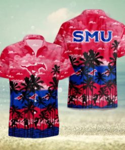 SMU Mustangs Palms Tree Hawaiian Shirt