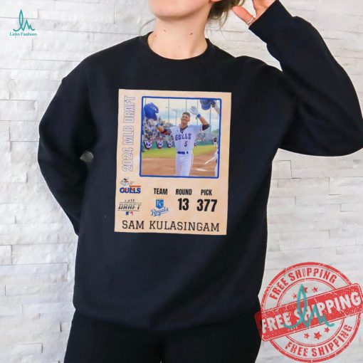 Sam Kulasingam was drafted with the 377th pick in the 13th round by Kansas City Royals shirt