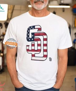 San Diego Padres S D logo x Flag of the United States shirt