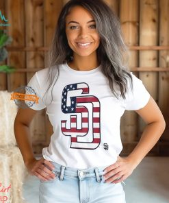 San Diego Padres S D logo x Flag of the United States shirt