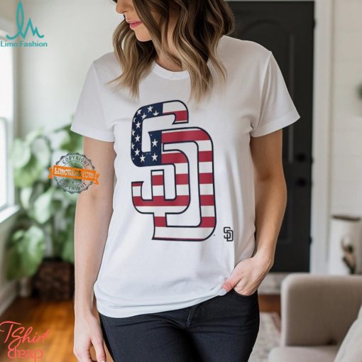 San Diego Padres S D logo x Flag of the United States shirt