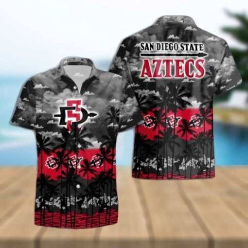 San Diego State Aztecs Palms Tree Hawaiian Shirt